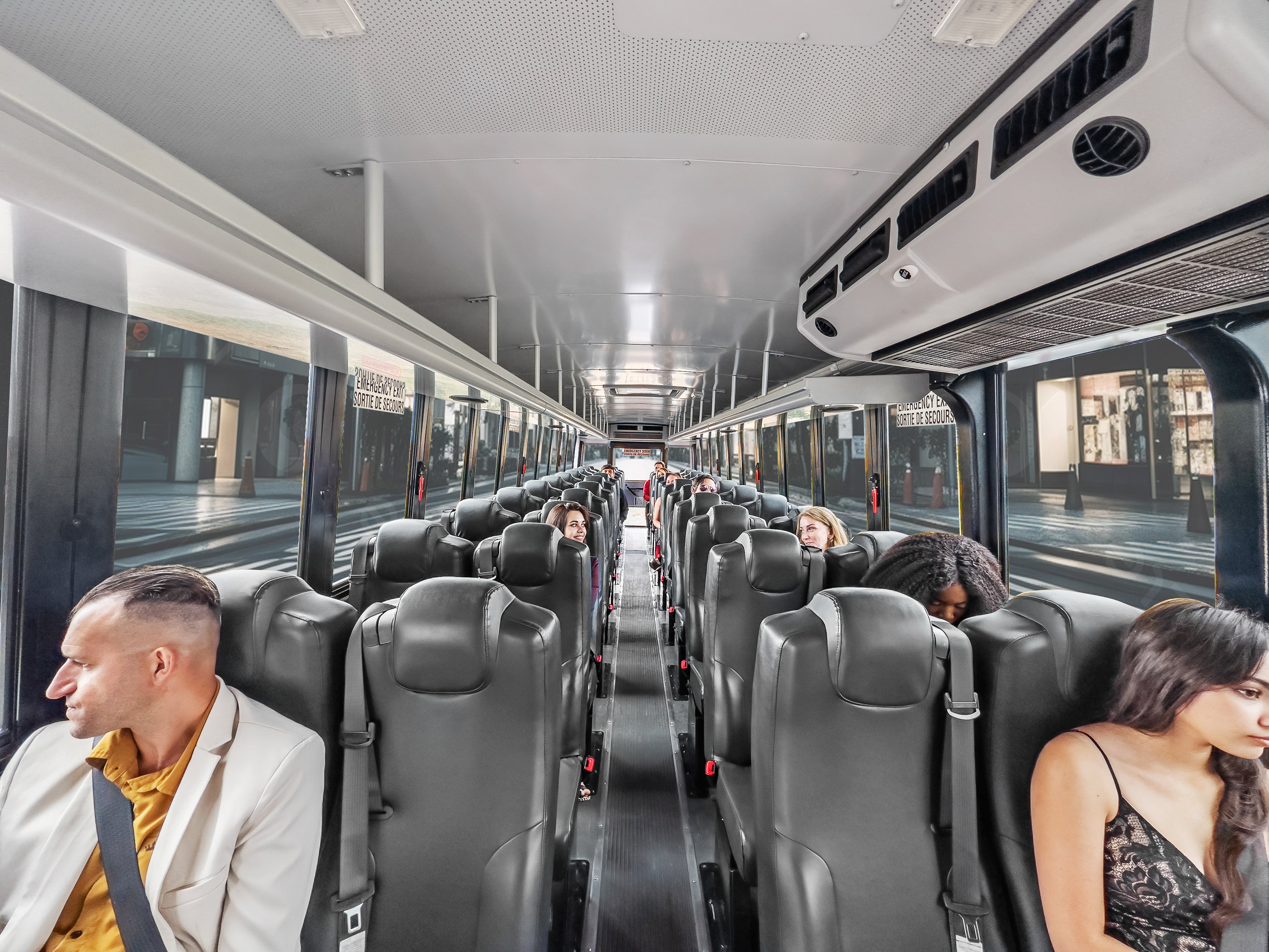 36 Passenger Shuttle Bus people