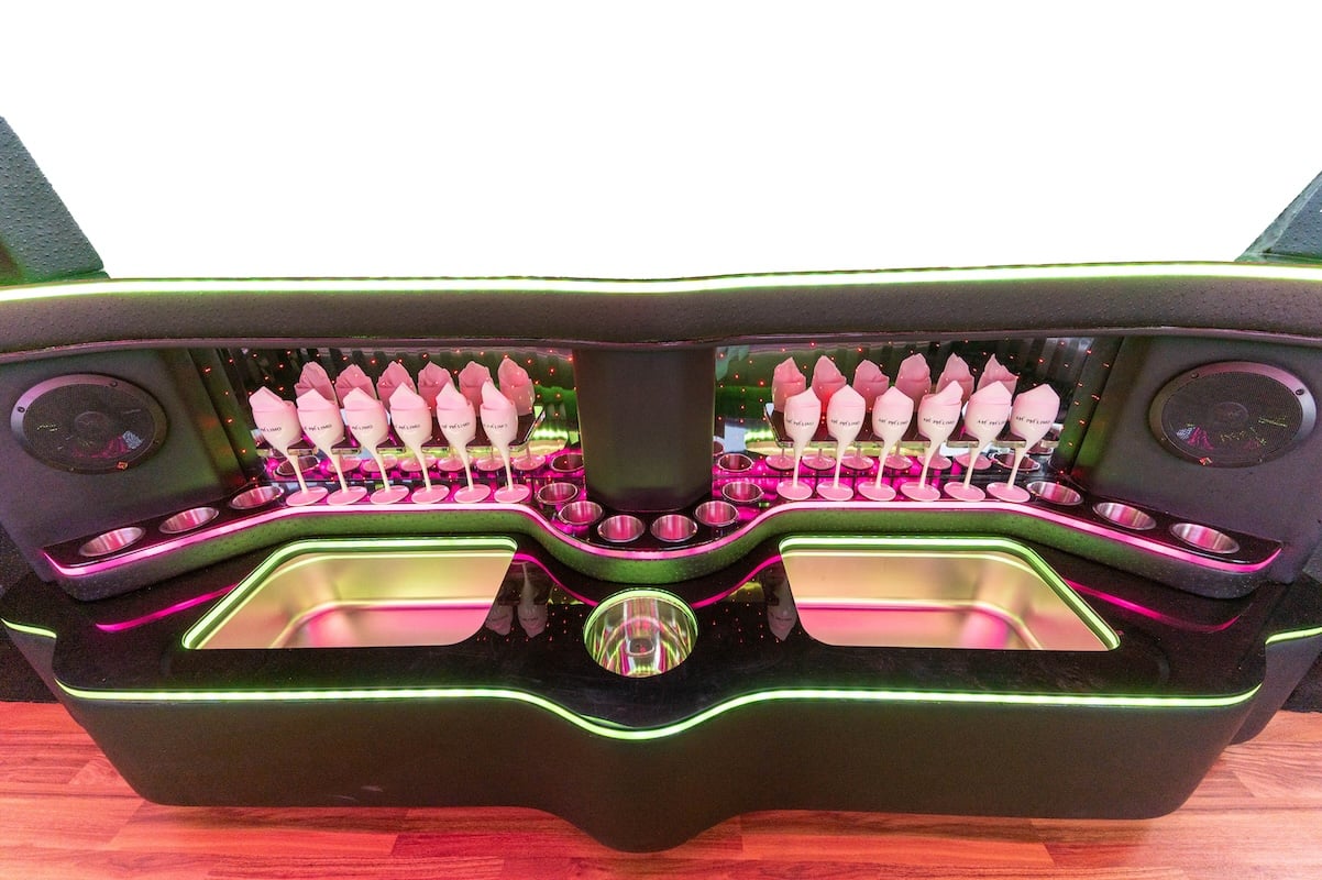 White Cadillac Limousine 8