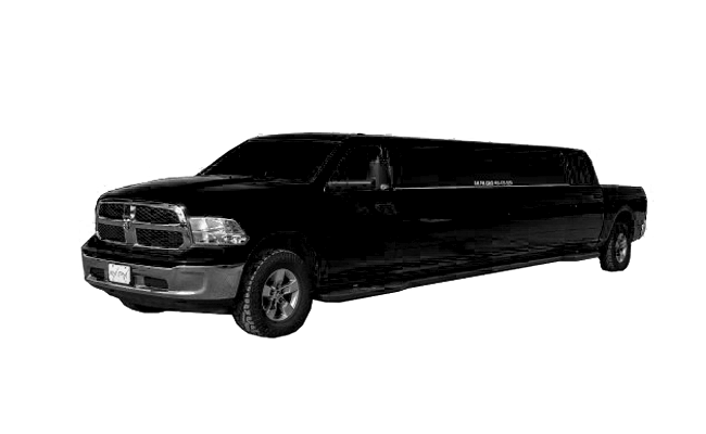 12-16 PASSENGERS BLACK DODGE RAM LIMO